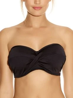 FANTASIE Versailles Bandeau Bikini Top - Black