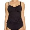 FANTASIE Versailles Twist Tankini Top - Black -MARIE JO Shop braforme fantasie versailles swimwear tankini fs5751blk black f