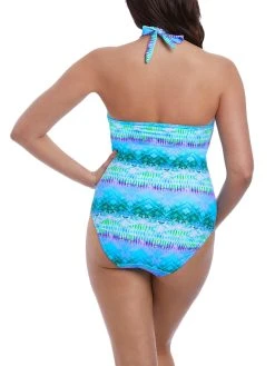 FREYA Seascape High Neck Swimsuit - Blue Lagoon -MARIE JO Shop braforme freya 5874 bln b