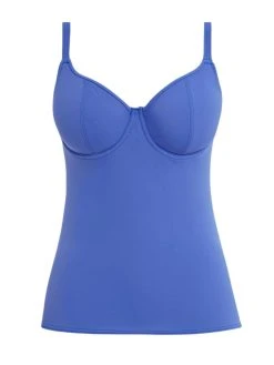 FREYA Jewel Cove Tankini Top - Plain Azure -MARIE JO Shop braforme freya as7238 ple c