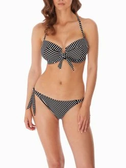 FREYA Beach Hut Bandeau Bikini Top - Black -MARIE JO Shop braforme freya beachhut as6791 blk fl1
