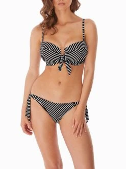 FREYA Beach Hut Bandeau Bikini Top - Black -MARIE JO Shop braforme freya beachhut as6791 blk fl2