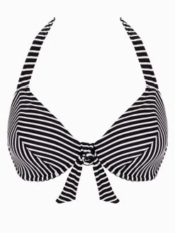 FREYA Beach Hut Bandless Halter Bikini Top - Black -MARIE JO Shop braforme freya beachhut as6792 blk c