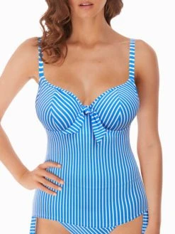FREYA Beach Hut Non Padded Plunge Tankini - Blue Moon