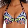 FREYA Electro Rave Halter Bikini Top - Multi