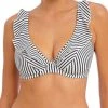 FREYA Jewel Cove High Apex Bikini Top - Stripe Black -MARIE JO Shop braforme freya jewel 20cove 7230 sbl front