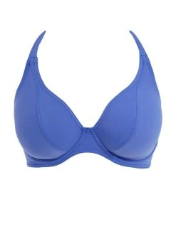 FREYA Jewel Cove Halter Bikini Top - Plain Azure -MARIE JO Shop braforme freya jewelcove as7232 ple c