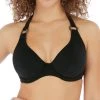 FREYA Coco Wave Halter Bikini Top - Black -MARIE JO Shop braforme freya swim as7001 blk f