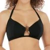 FREYA Coco Wave Triangle Bikini Top - Black -MARIE JO Shop braforme freya swim as7002 blk f