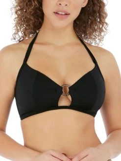 FREYA Coco Wave Triangle Bikini Top - Black
