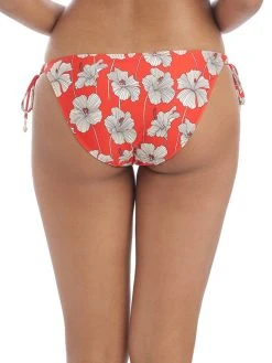 FREYA Hibiscus Beach Tie Side Bikini Brief - Sunset -MARIE JO Shop braforme freya swimwear hibiscus beach sunset tie side bikini brief as201275 b