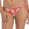FREYA Hibiscus Beach Tie Side Bikini Brief - Sunset
