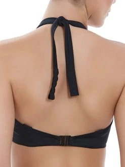 FREYA Remix Banded Convertible Halterneck - Black -MARIE JO Shop braforme freya swimwear remix as3955 blk uw banded halter convertible b