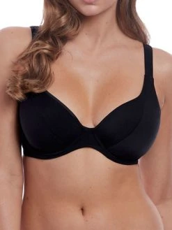 FREYA Remix Banded Convertible Halterneck - Black -MARIE JO Shop braforme freya swimwear remix as3955 blk uw banded halter convertible f1