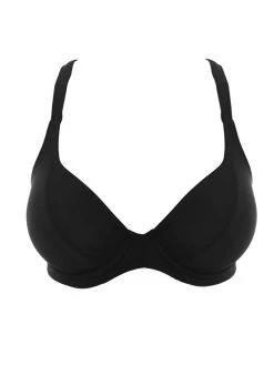 FREYA Remix Banded Convertible Halterneck - Black -MARIE JO Shop braforme freya swimwear remix as3955 blk uw banded halter convertible p