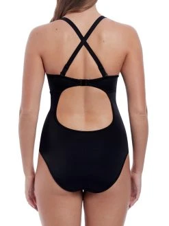 FREYA Remix Plunge Swimsuit - Black -MARIE JO Shop braforme freya swimwear remix as3981 blk b1