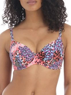 FREYA Serengeti Haze Plunge Bikini Top - Multi