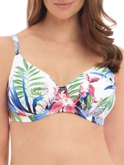 FANTASIE Santa Catalina Gathered Full Cup Bikini Top - Blue Depths