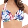 FANTASIE Santa Catalina Halter Plunge Bikini Top - Blue Depths
