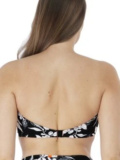 FANTASIE Port Maria Bandeau Bikini Top - Black -MARIE JO Shop braforme fs6892 blk fantasie swimwear port maria black twist bandeau scarf tie b
