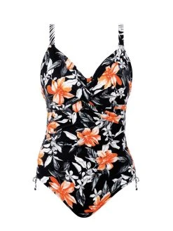 FANTASIE Port Maria Twist Front Swimsuit - Black 9 FANTASIE Port Maria Twist Front Swimsuit - Black -MARIE JO Shop braforme fs6898 blk fantasie swimwear port maria black twist front swimsuit p