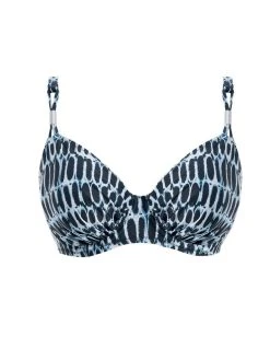 FANTASIE Kotu Full Cup Bikini Top - Ink -MARIE JO Shop braforme fs7010 ink fantasie swim kotu ink underwired gathered full cup bikini top p