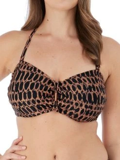 FANTASIE Kotu Bandeau Bikini Top - Copper -MARIE JO Shop braforme fs7012 cop fantasie swimwear kotu copper gathered bandeau multiway straps f1