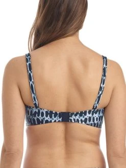 FANTASIE Kotu Bandeau Bikini Top - Ink -MARIE JO Shop braforme fs7012 ink fantasie swimwear kotu ink gathered bandeau multiway straps b