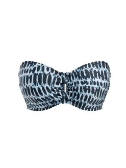 FANTASIE Kotu Bandeau Bikini Top - Ink -MARIE JO Shop braforme fs7012 ink fantasie swimwear kotu ink gathered bandeau multiway straps p