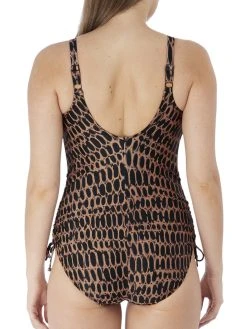 FANTASIE Kotu Twist Front Swimsuit- Copper -MARIE JO Shop braforme fs7018 cop cons fantasie swimwear kotu copper twist front swimsuit b