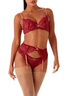 Gossard Superboost Lace Suspender Belt -MARIE JO Shop braforme gossard lingerie superboost lace 7712 cso full