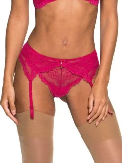 Gossard Superboost Lace Suspender Belt -MARIE JO Shop braforme gossard superboost lace viv vivacious pink suspender garter belt f