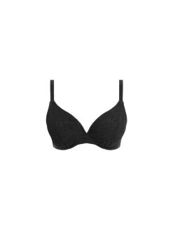 FREYA Ibiza Waves Plunge Bikini Top - Black -MARIE JO Shop braforme lingerie freya swimwear as203802 blk black p