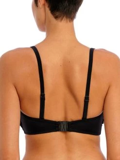FREYA Ibiza Waves Bandeau Bikini Top - Black -MARIE JO Shop braforme lingerie freya swimwear as203810 blk black b