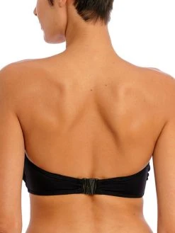 FREYA Ibiza Waves Bandeau Bikini Top - Black -MARIE JO Shop braforme lingerie freya swimwear as203810 blk black b2