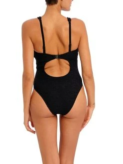 FREYA Ibiza Waves Swimsuit - Black -MARIE JO Shop braforme lingerie freya swimwear as203842 blk black b1