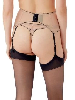 MARIE JO Shop -MARIE JO Shop braforme lingerie gossard vip henna 18502 suspender belt bnu black nude b