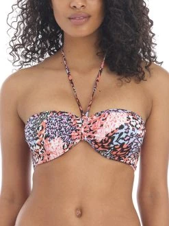 FREYA Serengeti Haze Bandeau Bikini Top - Multi