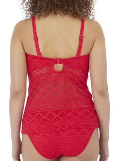 FREYA Sundance Tankini Top - Red -MARIE JO Shop braforme sundance red uw tankini tiop as3972 b
