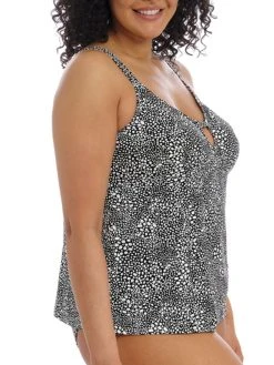 ELOMI Pebble Cove Tankini - Black -MARIE JO Shop braforme swim elomi 801161 blk side