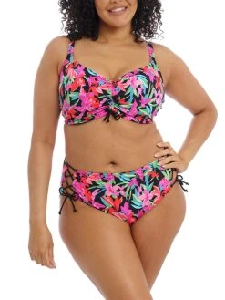 ELOMI Savaneta Bikini Top - Black -MARIE JO Shop braforme swim elomi 801306 blk full