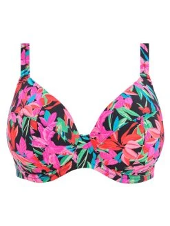 ELOMI Savaneta Plunge Bikini Top - Black -MARIE JO Shop braforme swim elomi savaneta 801302 blk plain