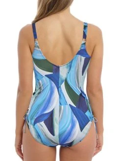 FANTASIE Aguada Beach Twist Front Swimsuit - Splash -MARIE JO Shop braforme swim fantasie aguada 20beach 502931 sph back