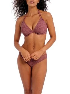 FREYA Sundance Halterneck Bikini Top - Nutmeg -MARIE JO Shop braforme swim freya 3971 nug full