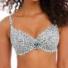 FREYA Cala Selva Sweetheart Bikini Top - Leopard -MARIE JO Shop braforme swim freya cala 20selva led 203102 front