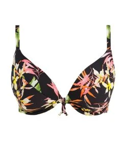 FREYA Savanna Sunset Plunge Tie Bikini Top - Multi -MARIE JO Shop braforme swim freya savanna 20sunset 204127 mui plain