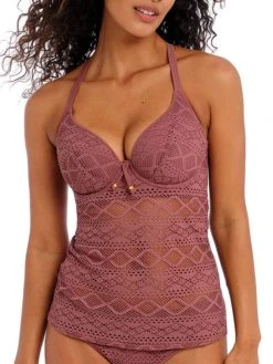 FREYA Sundance Tankini Top - Nutmeg -MARIE JO Shop braforme swim freya sundance 3972 nug front2