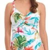 FANTASIE Kiawah Island Twist Front Swimsuit - Aquamarine -MARIE JO Shop braforme swimsuit fantasie kiawah 20island 501231 aqe front