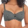 FREYA Check In Sweetheart Bikini Top - Monochrome