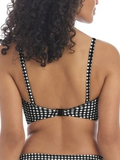 FREYA Check In Bandeau Bikini Top - Monochrome -MARIE JO Shop braforme swimwear as201910 mom freya swim check in monochrome underwired bandeau bikini top b